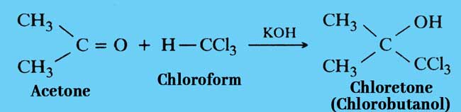chloroform-Reactions