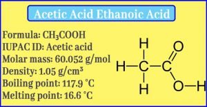 Read more about the article Acetic Acid: What is acetic acid made of? | Properties | Uses