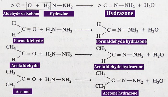 Reaction with Hydrazine