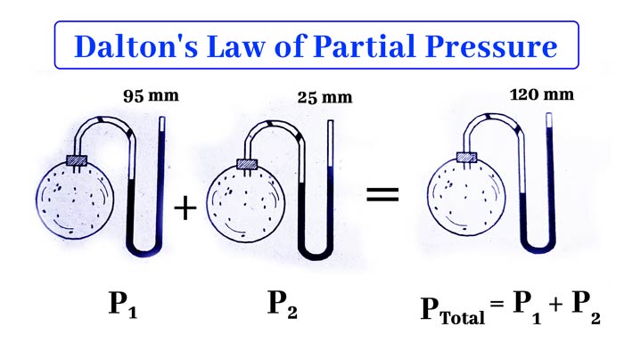 Dalton s Law Of Partial Pressure Numeric Example